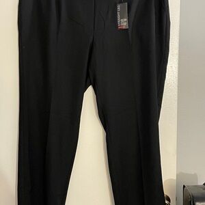 Avenue Black Straight Leg Pants NWT 22TL